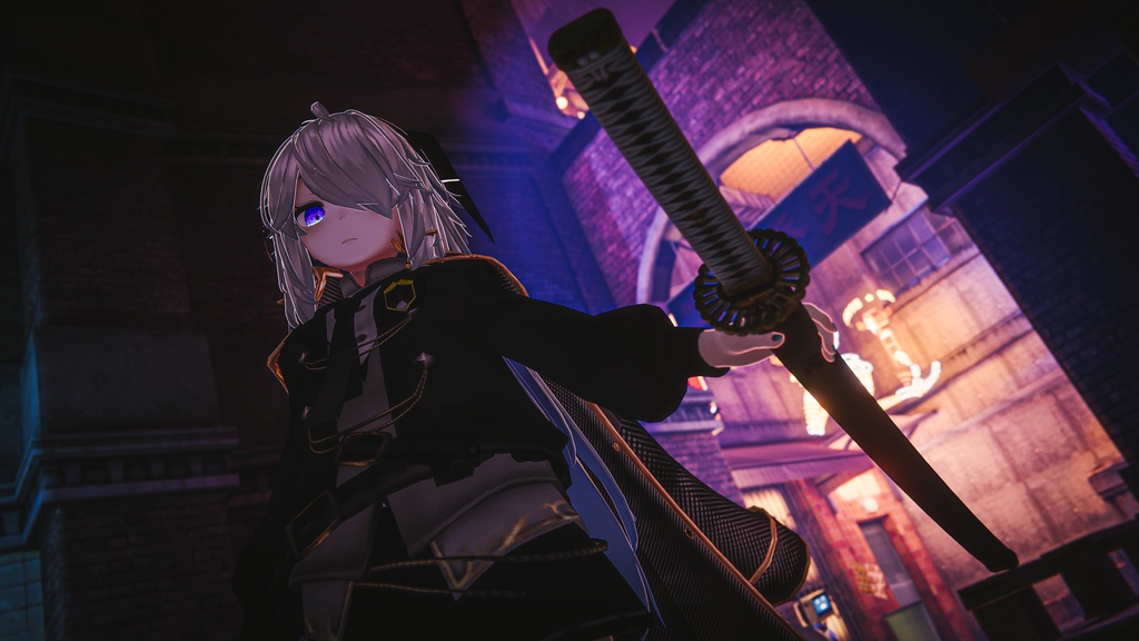 日本刀 打刀【夜明け】オリジナル3Dモデル【映像制作/ゲーム制作/VRC向け】