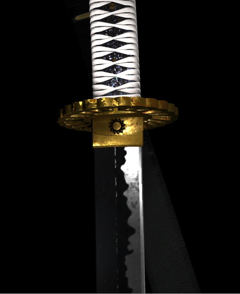 日本刀 打刀【夜明け】オリジナル3Dモデル【映像制作/ゲーム制作/VRC向け】