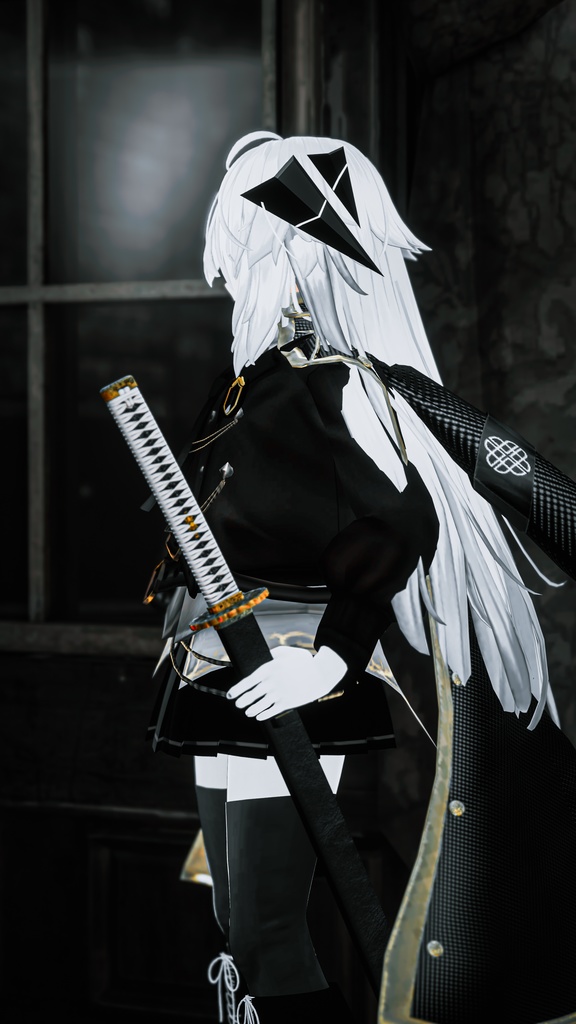 日本刀 打刀【夜明け】オリジナル3Dモデル【映像制作/ゲーム制作/VRC向け】