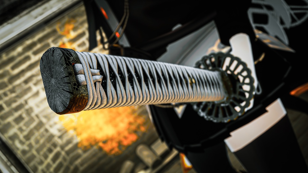 日本刀 打刀【夜明け】オリジナル3Dモデル【映像制作/ゲーム制作/VRC向け】