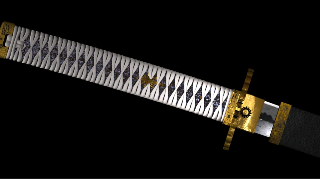 日本刀 打刀【夜明け】オリジナル3Dモデル【映像制作/ゲーム制作/VRC向け】