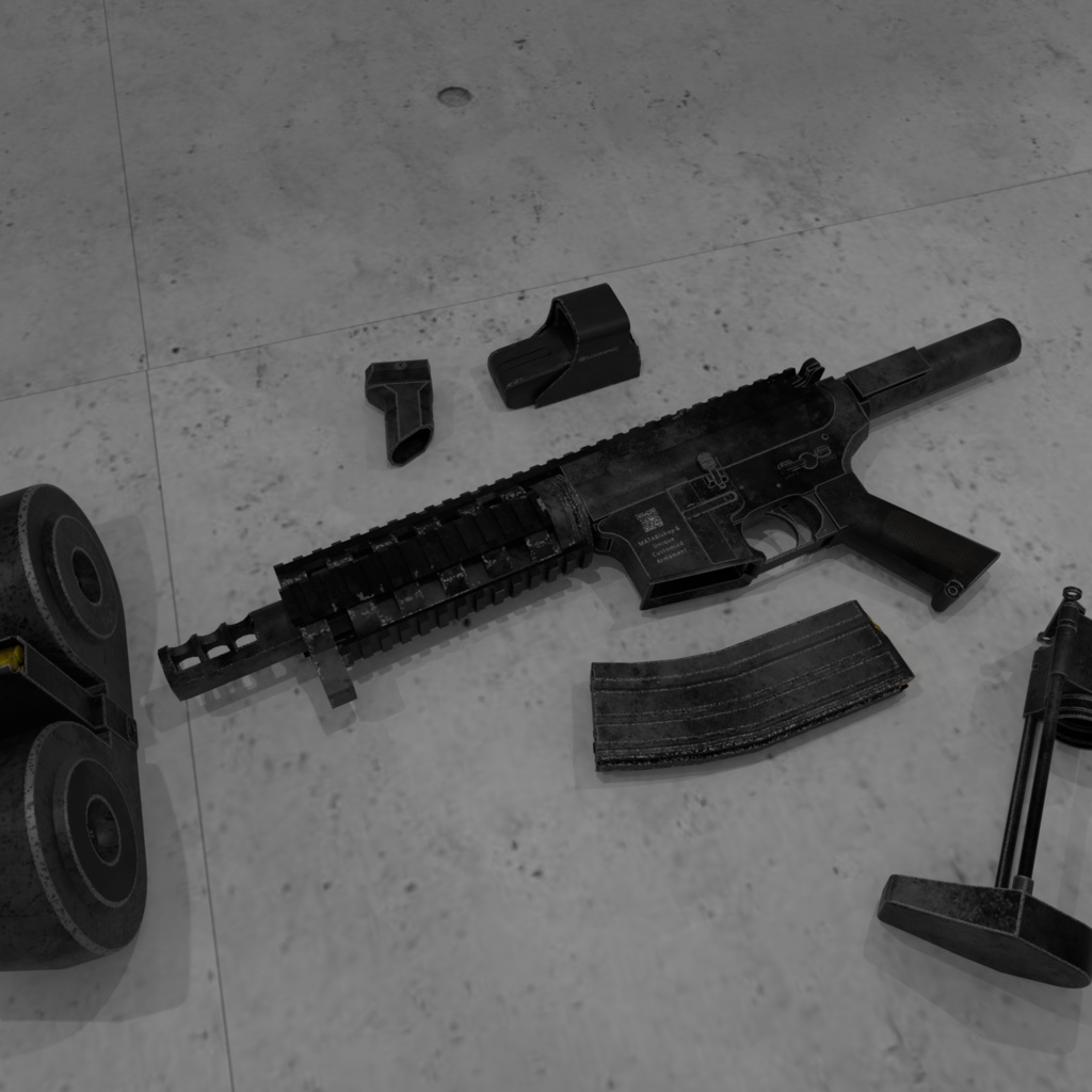 【パーツ切り替え式】M16C PATRIOT【映像制作/ゲーム制作/VRC向け】