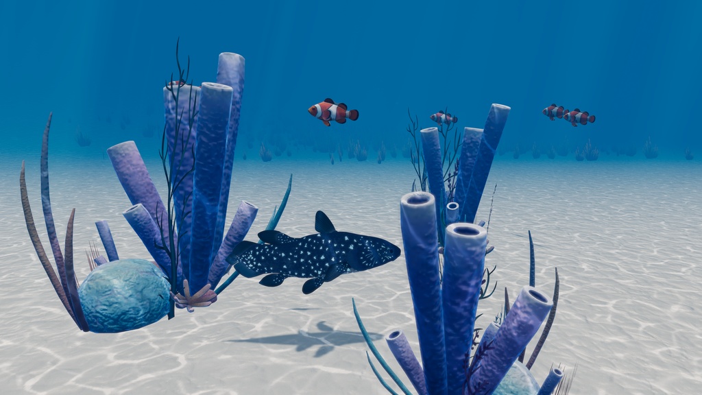 【MA対応】インドネシア・シーラカンス/ラティメリア・メナドエンシス/Indonesian Coelacanth/인도네시아 실라칸스/印度尼西亚腔棘鱼【VRChat対応】