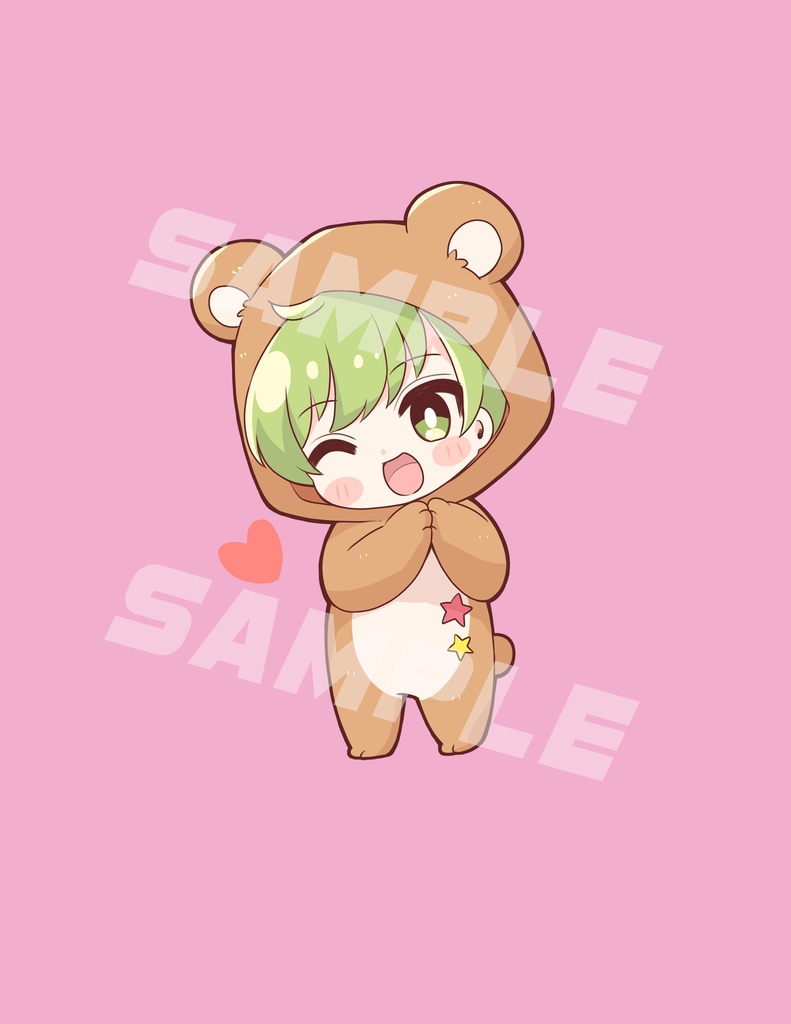 くまちゃくんのアクリルキーホルダー