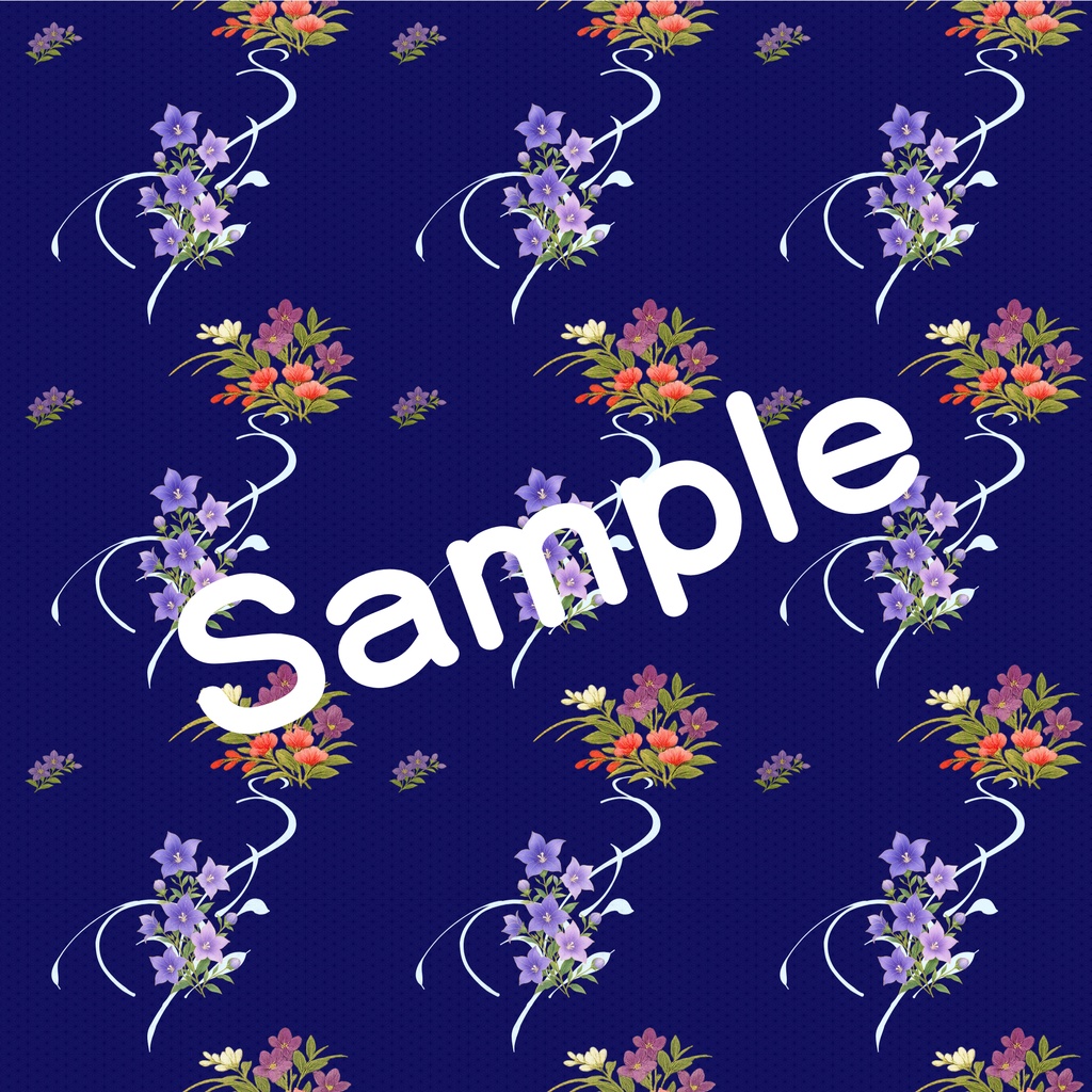 和風柄デジタルペーパー 秋色編 Vol.6 桔梗(深色)Part 1(15枚セット)**Japanese Traditional Digital Paper Autumn Collection Vol.6 Kikyo – Deep Colors Part 1 (15 Sheets)**