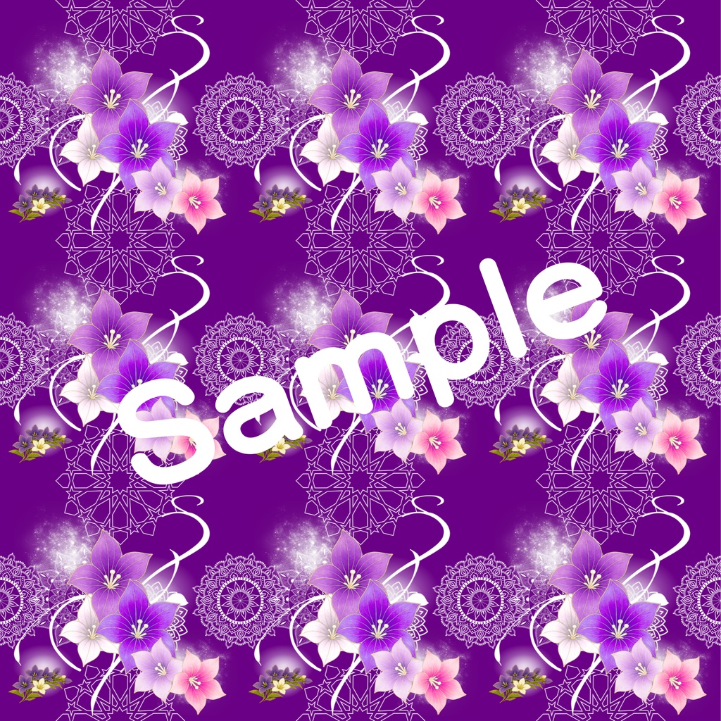 和風柄デジタルペーパー 秋色編 Vol.7 桔梗(深色)Part 2(15枚セット)**Japanese Traditional Digital Paper Autumn Collection Vol.7 Kikyo – Deep Colors Part 2 (15 Sheets)**