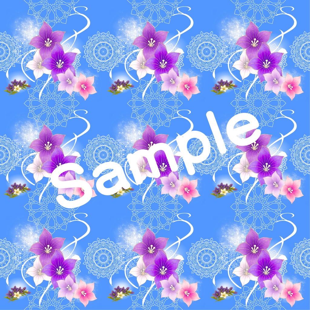 和風柄デジタルペーパー 秋色編 Vol.9 桔梗(淡色)Part 2(15枚セット)**Japanese Traditional Digital Paper Autumn Collection Vol.9 Kikyo – Soft Colors Part 2 (15 Sheets)**