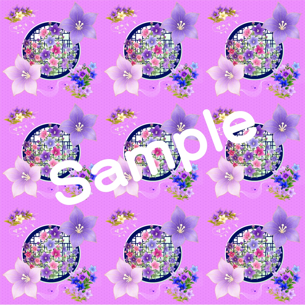 和風柄デジタルペーパー 秋色編 Vol.9 桔梗(淡色)Part 2(15枚セット)**Japanese Traditional Digital Paper Autumn Collection Vol.9 Kikyo – Soft Colors Part 2 (15 Sheets)**