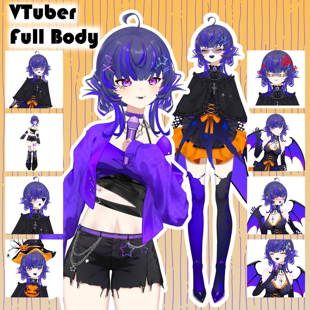 【量産モデル】Y2Kギャル可愛いVTSアクセサリーLive2D