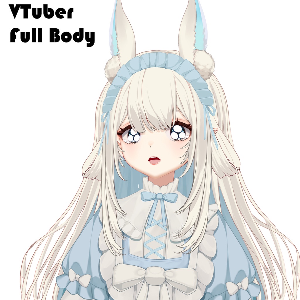 【live2dモデル】かわいい白うさぎ vs あかうさぎ