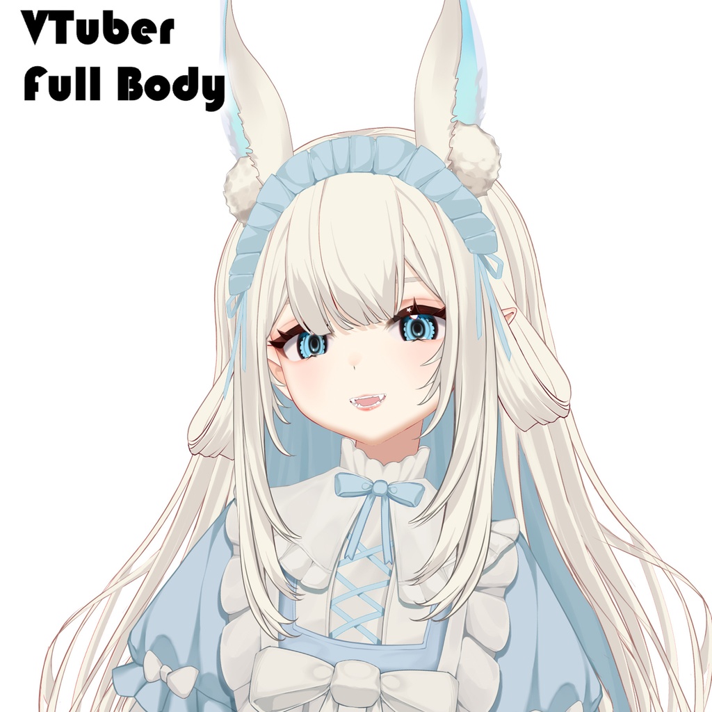 【live2dモデル】かわいい白うさぎ vs あかうさぎ