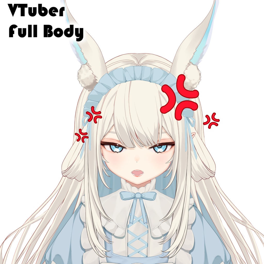 【live2dモデル】かわいい白うさぎ vs あかうさぎ