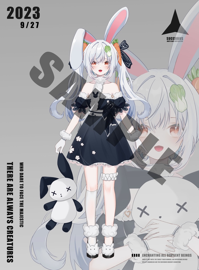 「live2dモデル」お正月うさぎ