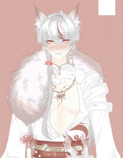 「live2dモデル」狐さん