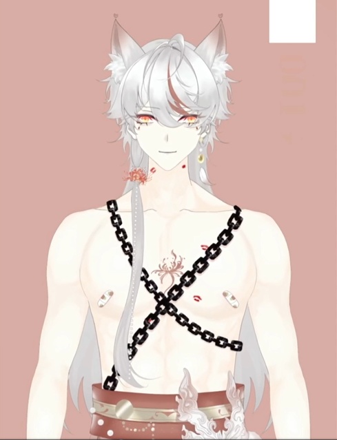 「live2dモデル」狐さん