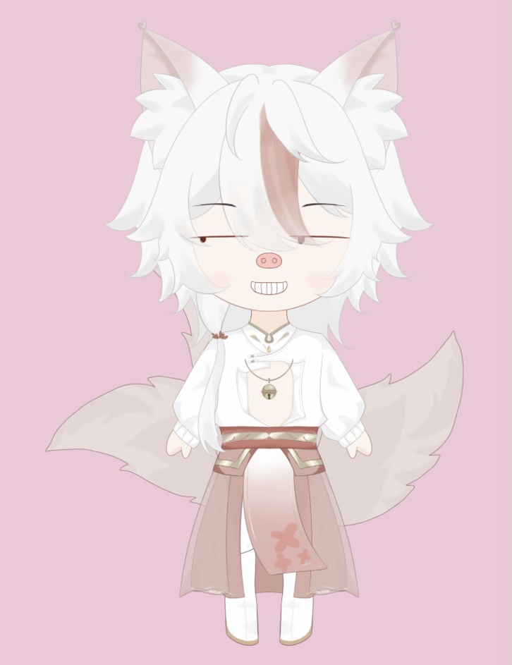 「live2dモデル」狐さん