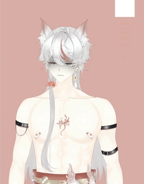 「live2dモデル」狐さん