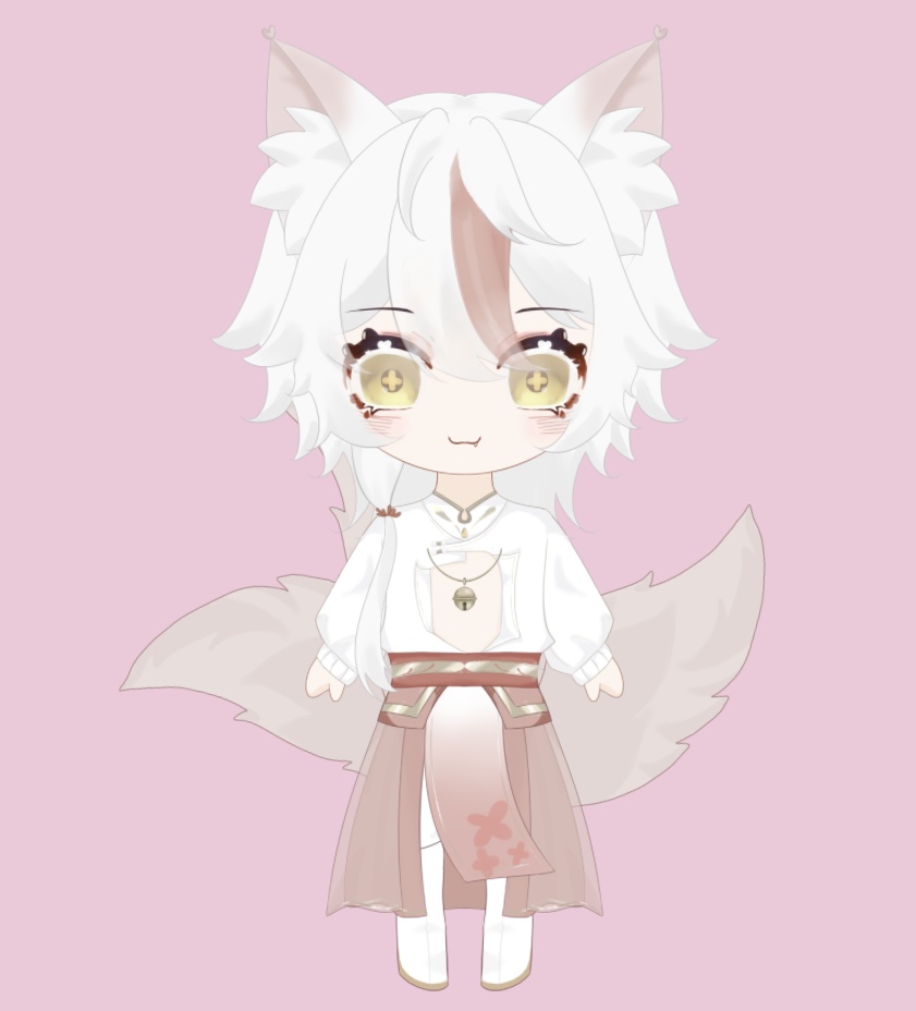 「live2dモデル」狐さん