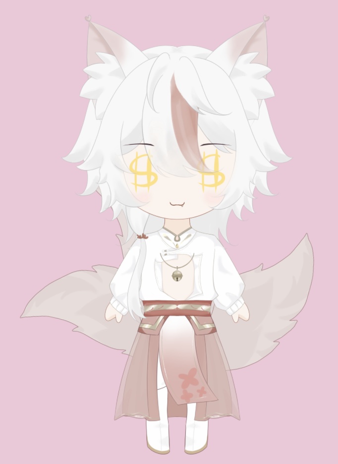 「live2dモデル」狐さん