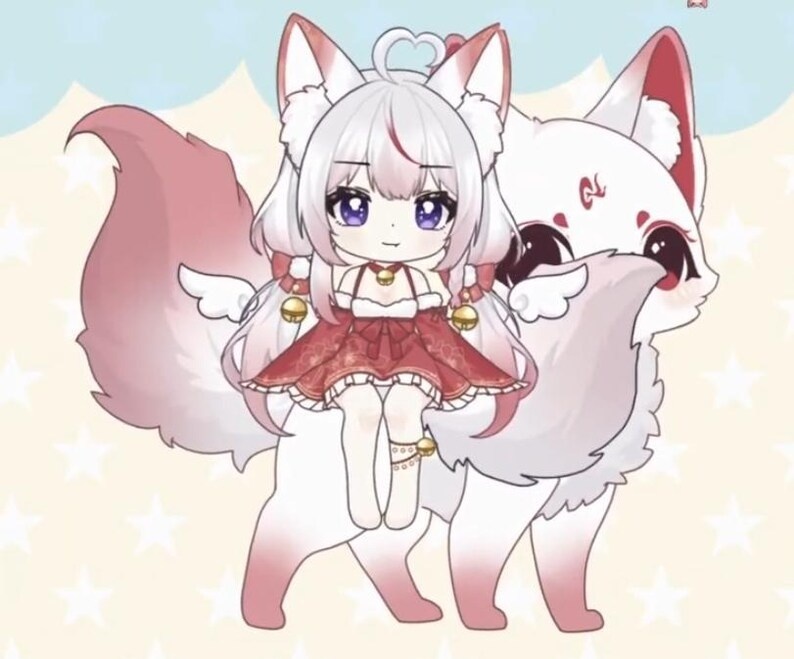 「live2dモデル」ちび狐娘