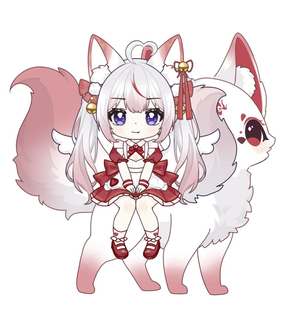 「live2dモデル」ちび狐娘