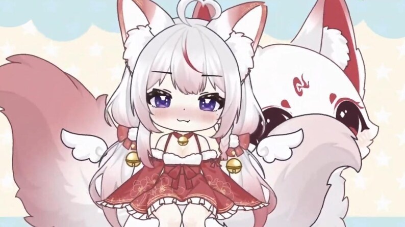 「live2dモデル」ちび狐娘