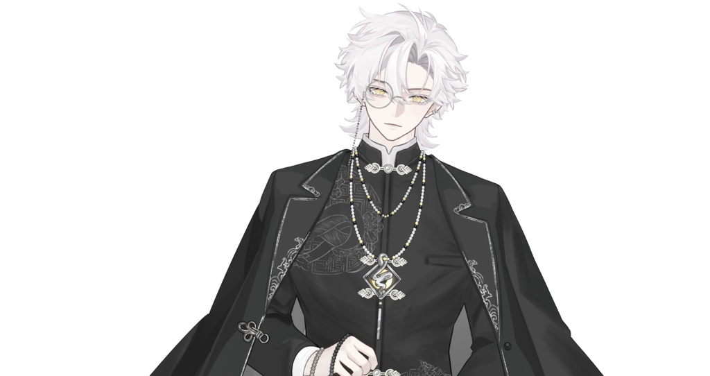 「live2dモデル」Dorian - 6セットのアウトフィット!