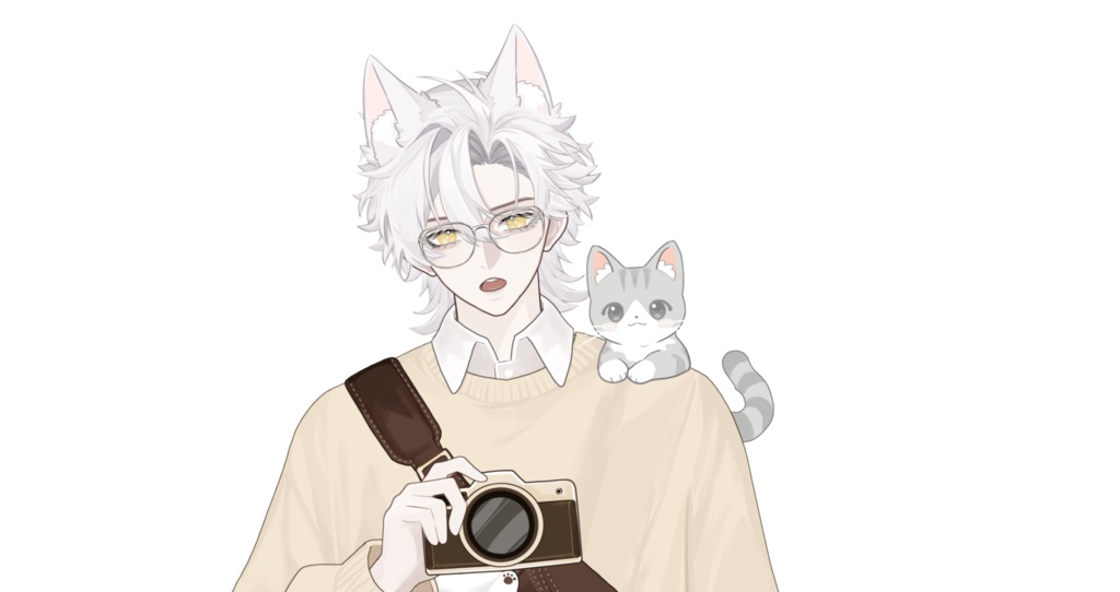 「live2dモデル」Dorian - 6セットのアウトフィット!