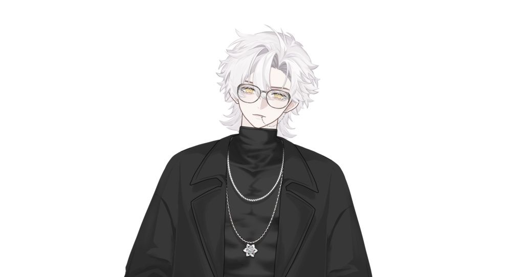 「live2dモデル」Dorian - 6セットのアウトフィット!