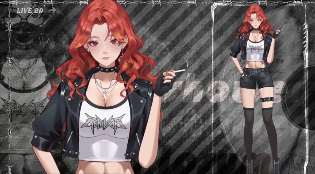 「live2dモデル」ひえん