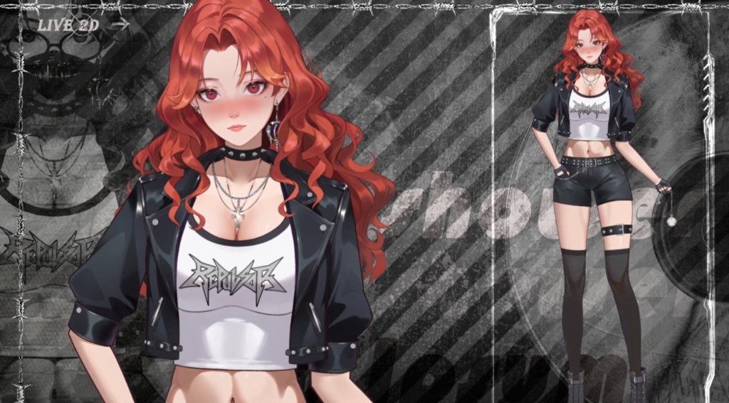 「live2dモデル」ひえん