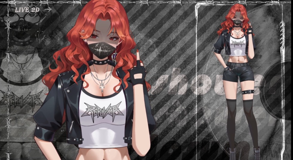 「live2dモデル」ひえん