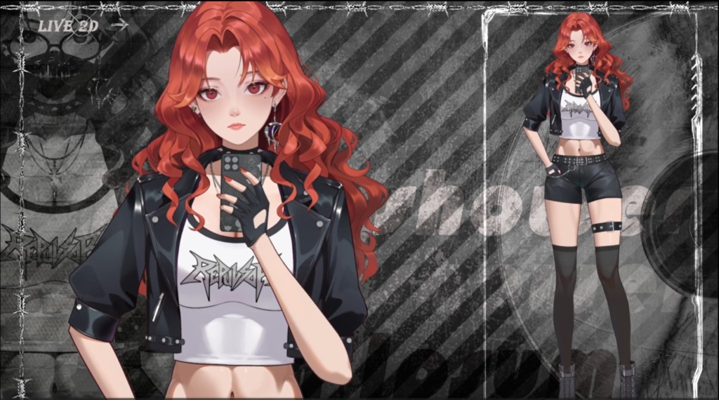 「live2dモデル」ひえん