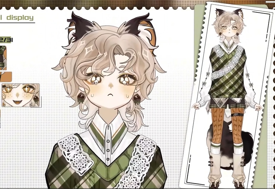 「live2dモデル」クリコ・コマツ