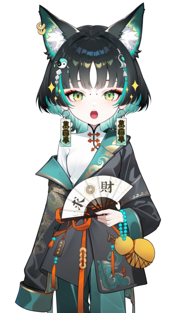 「live2dモデル」狐鈴