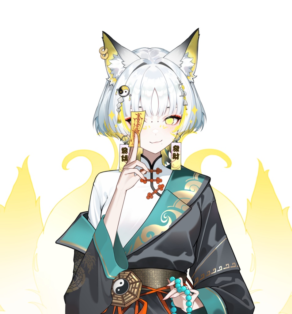 「live2dモデル」狐鈴