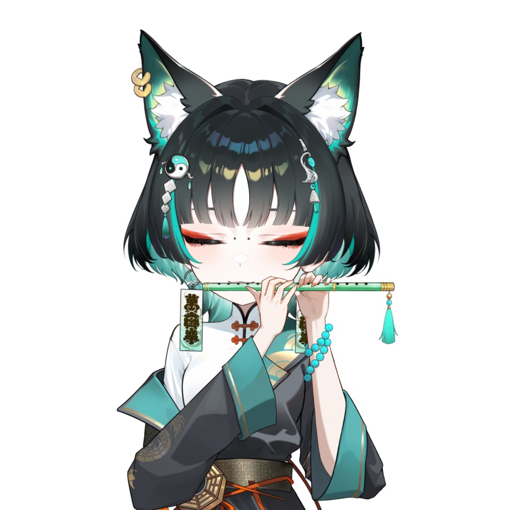 「live2dモデル」狐鈴