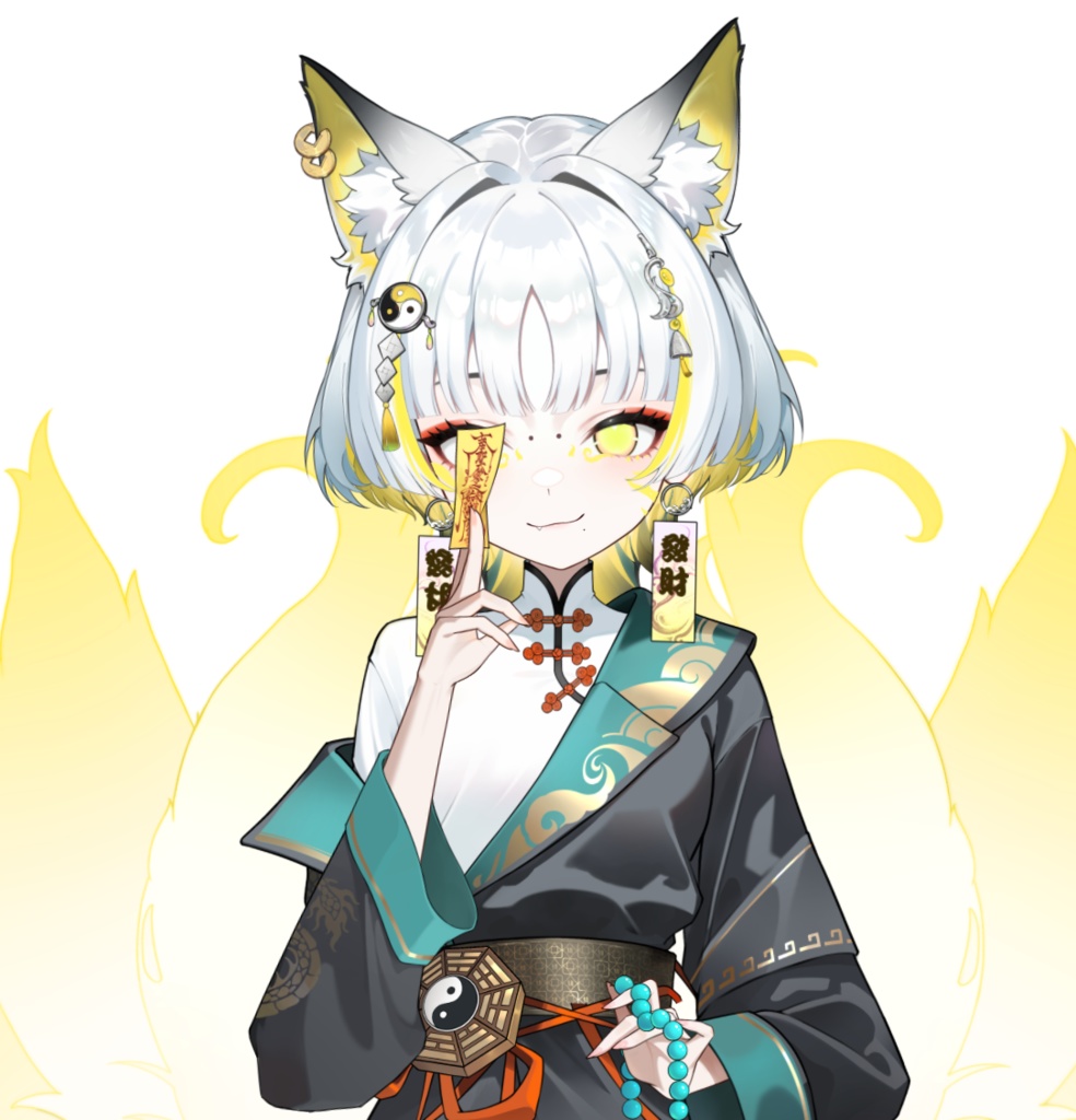 「live2dモデル」狐鈴