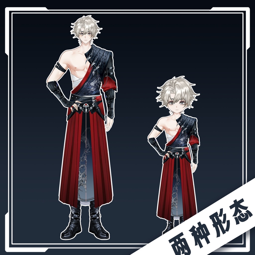 「live2dモデル」黒武士
