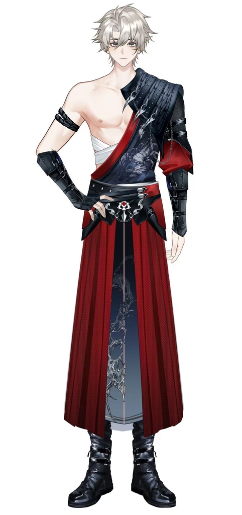 「live2dモデル」黒武士