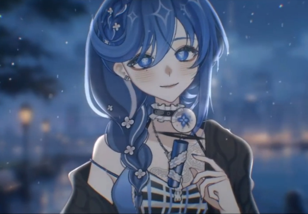 「live2dモデル」青の刻