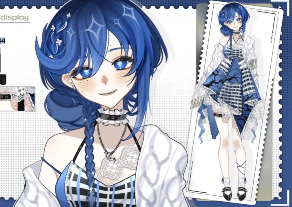 「live2dモデル」青の刻