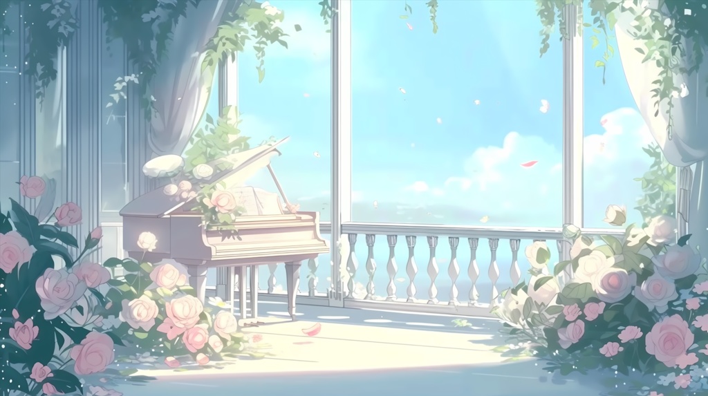 「2DリアルなVTuber背景」30枚