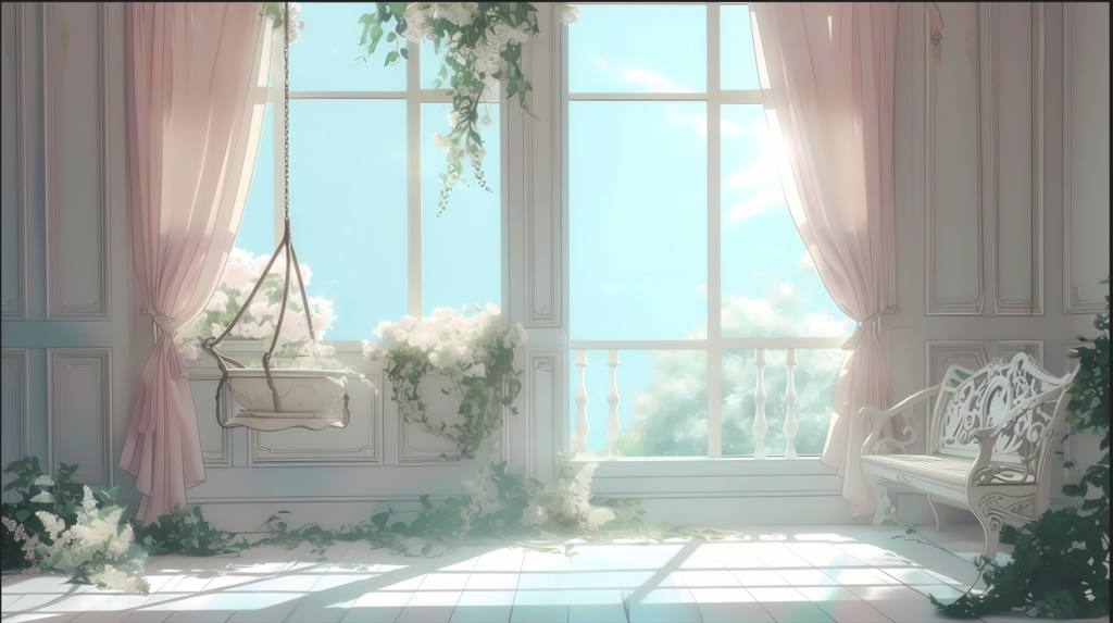 「2DリアルなVTuber背景」30枚