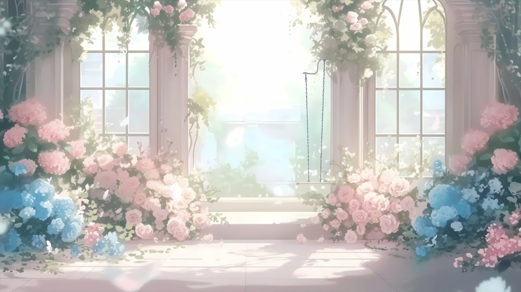 「2DリアルなVTuber背景」30枚