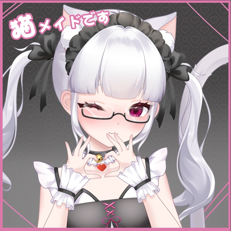 「live2dモデル」猫耳メイド