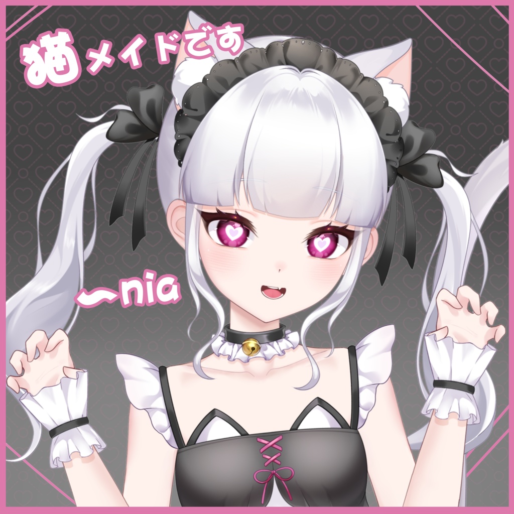 「live2dモデル」猫耳メイド