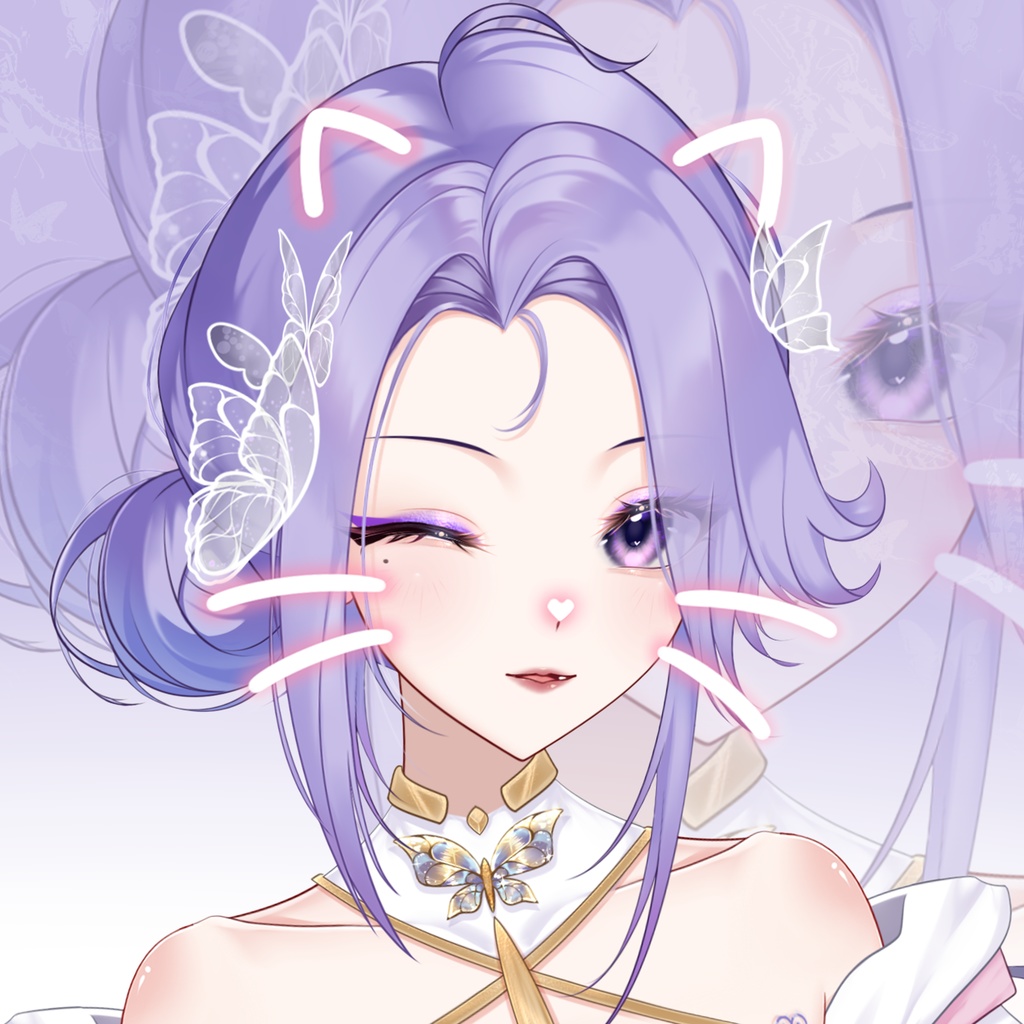 「live2dモデル」 蝶