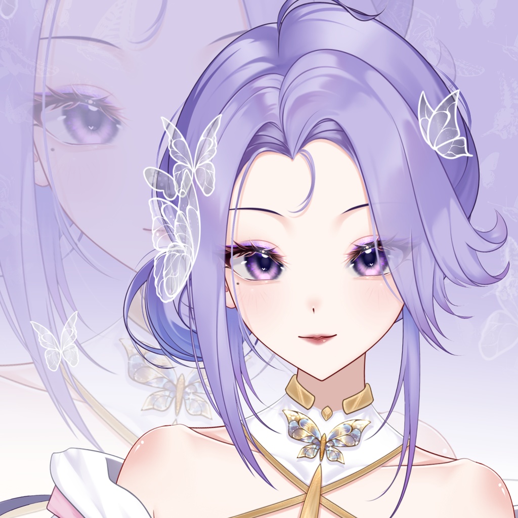 「live2dモデル」 蝶