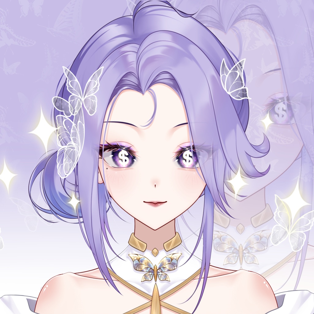 「live2dモデル」 蝶